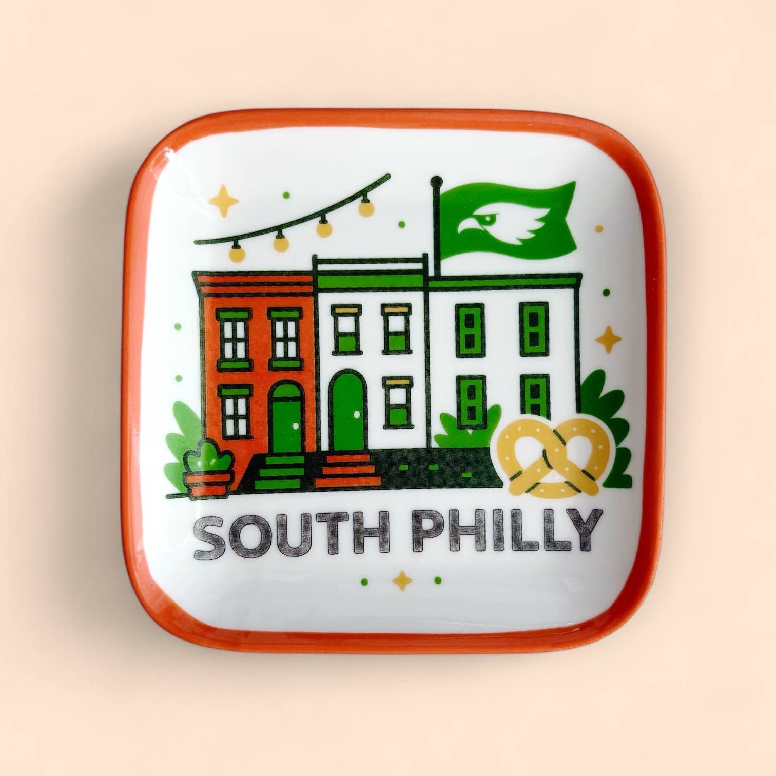 South Philly Ceramic Trinket Jewelry Dish Philadelphia