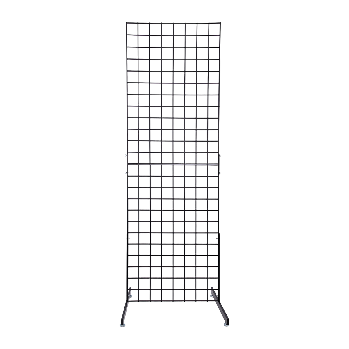 Black Collapsible Standing Grid Screen
