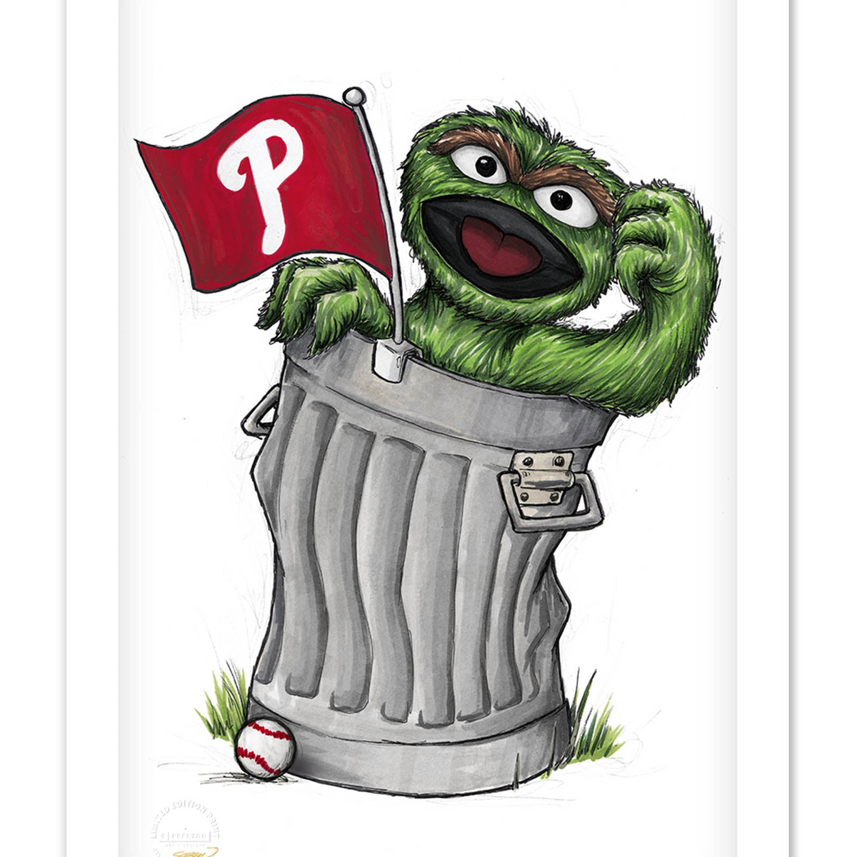 Oscar Rep Your Colours x MLB Phillies Limited Edition Art Print