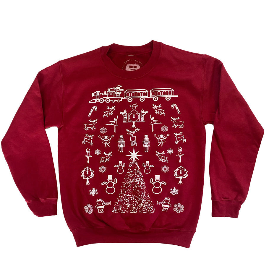 Wanamaker Jumbo Print Sweatshirt (Red)